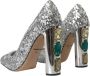 Dolce & Gabbana Zilveren Paillet Kristal Hakken Pumps Gray Dames - Thumbnail 4