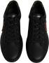 Dolce & Gabbana Zwart Goud Leren Sneakers Logo Details Black Heren - Thumbnail 3