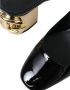 Dolce & Gabbana Zwart Goud Leren Verfraaide Slingback Schoenen Black Dames - Thumbnail 8