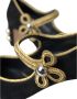 Dolce & Gabbana Zwart Goud Mary Janes Hakken Pumps Black Dames - Thumbnail 7