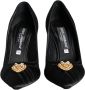 Dolce & Gabbana Zwart Hart Devotion Hakken Pumps Schoenen Black Dames - Thumbnail 2