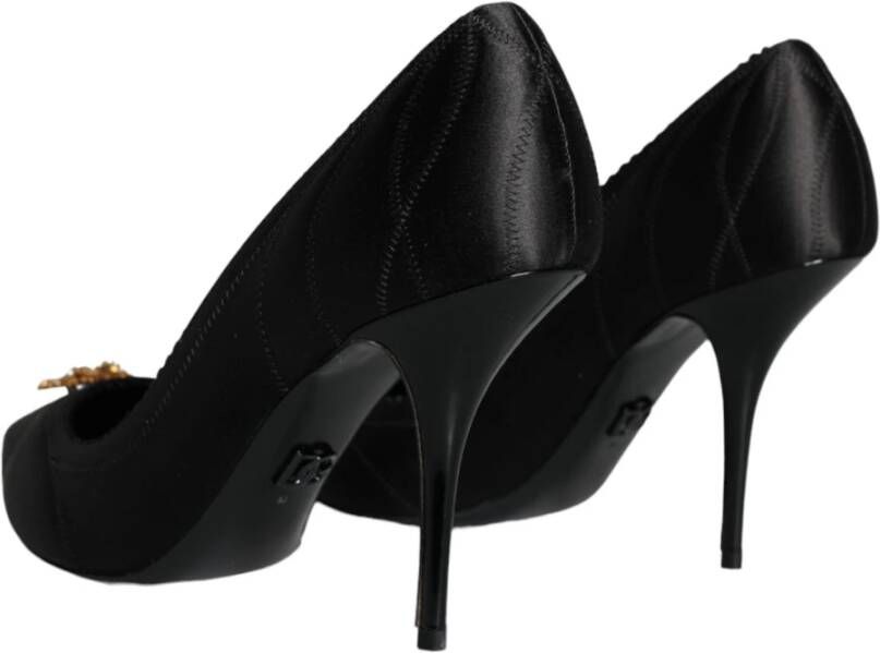 Dolce & Gabbana Zwart Hart Devotion Hakken Pumps Schoenen Black Dames