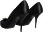 Dolce & Gabbana Zwart Hart Devotion Hakken Pumps Schoenen Black Dames - Thumbnail 4