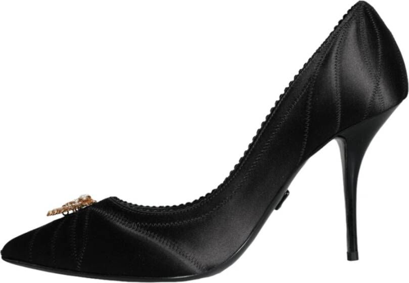 Dolce & Gabbana Zwart Hart Devotion Hakken Pumps Schoenen Black Dames