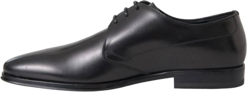 Dolce & Gabbana Zwart Leren Derby Formele Jurkschoenen Black Heren