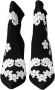 Dolce & Gabbana Zwart Wit Geborduurde Instaplaarzen Black Dames - Thumbnail 10