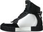 Dolce & Gabbana Zwart Wit Leren High Top Sneakers Black Heren - Thumbnail 6