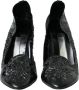 Dolce & Gabbana Zwarte Bloemen Patent Leren Pumps Black Dames - Thumbnail 2