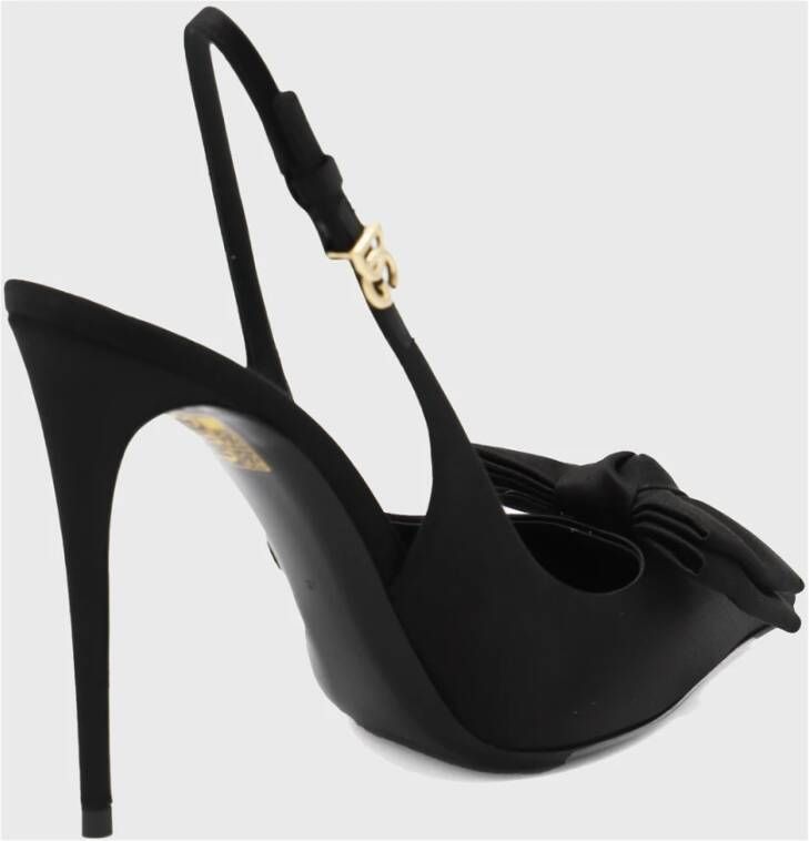 Dolce & Gabbana Zwarte Boog Stiletto Pumps Black Dames