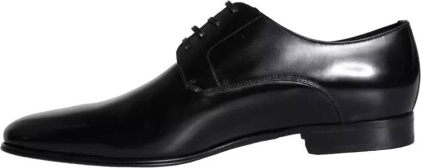 Dolce & Gabbana Zwarte Derby Heren Jurkschoenen van Kalfsleer Black Heren