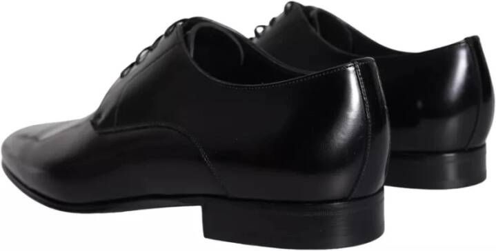 Dolce & Gabbana Zwarte Derby Heren Jurkschoenen van Kalfsleer Black Heren