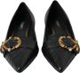 Dolce & Gabbana Zwarte Devotie Leren Platte Schoenen Black Dames - Thumbnail 2