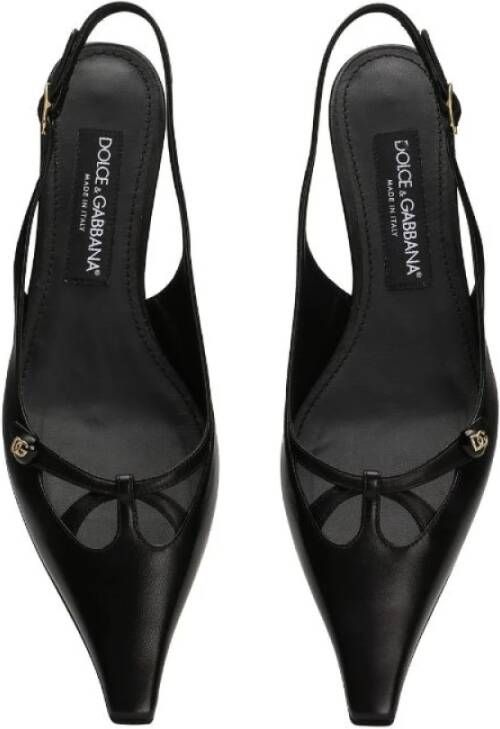 Dolce & Gabbana Zwarte DNA Loafer met Gouden Logo Black Dames