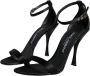 Dolce & Gabbana Zwarte Enkelband Hakken Sandalen Black Dames - Thumbnail 3