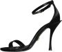 Dolce & Gabbana Zwarte Enkelband Hakken Sandalen Black Dames - Thumbnail 5