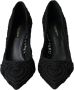 Dolce & Gabbana Zwarte Geborduurde Pump Hakken Schoenen Black Dames - Thumbnail 3