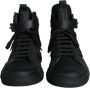 Dolce & Gabbana Zwarte Geperforeerde High Top Sneakers Black Heren - Thumbnail 9