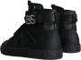 Dolce & Gabbana Zwarte Geperforeerde High Top Sneakers Black Heren - Thumbnail 11