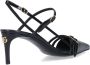 Dolce & Gabbana Zwarte Hak Slingback Stiletto Sandalen Black Dames - Thumbnail 4