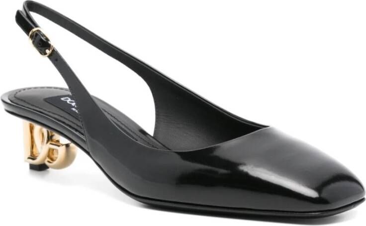 Dolce & Gabbana Zwarte Hak Stijlvolle Schoenen Black Dames