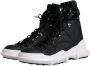 Dolce & Gabbana Zwarte High Top Nylon Leren Sneakers Black Heren - Thumbnail 4