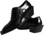 Dolce & Gabbana Zwarte Kalbslederen Derby Jurkschoenen Black Heren - Thumbnail 7