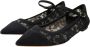 Dolce & Gabbana Zwarte Kant Bellucci Platte Schoenen Black Dames - Thumbnail 3