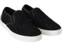 Dolce & Gabbana Zwarte Kant Slip-On Sneakers Logo Detail Black Dames - Thumbnail 3