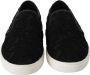 Dolce & Gabbana Zwarte Kant Slip-On Sneakers Logo Detail Black Dames - Thumbnail 4