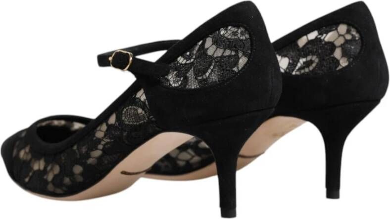 Dolce & Gabbana Zwarte Kant Mary Jane Pumps Black Dames