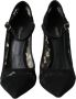 Dolce & Gabbana Zwarte Kant Mary Jane Pumps Schoenen Black Dames - Thumbnail 2