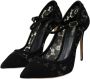 Dolce & Gabbana Zwarte Kant Mary Jane Pumps Schoenen Black Dames - Thumbnail 3