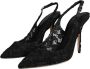 Dolce & Gabbana Zwarte Kant Slingback Hakken Black Dames - Thumbnail 3