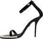 Dolce & Gabbana Zwarte Keira Faux Parel Sandaal Hakken Black Dames - Thumbnail 5