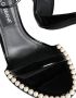 Dolce & Gabbana Zwarte Keira Faux Parel Sandaal Hakken Black Dames - Thumbnail 7