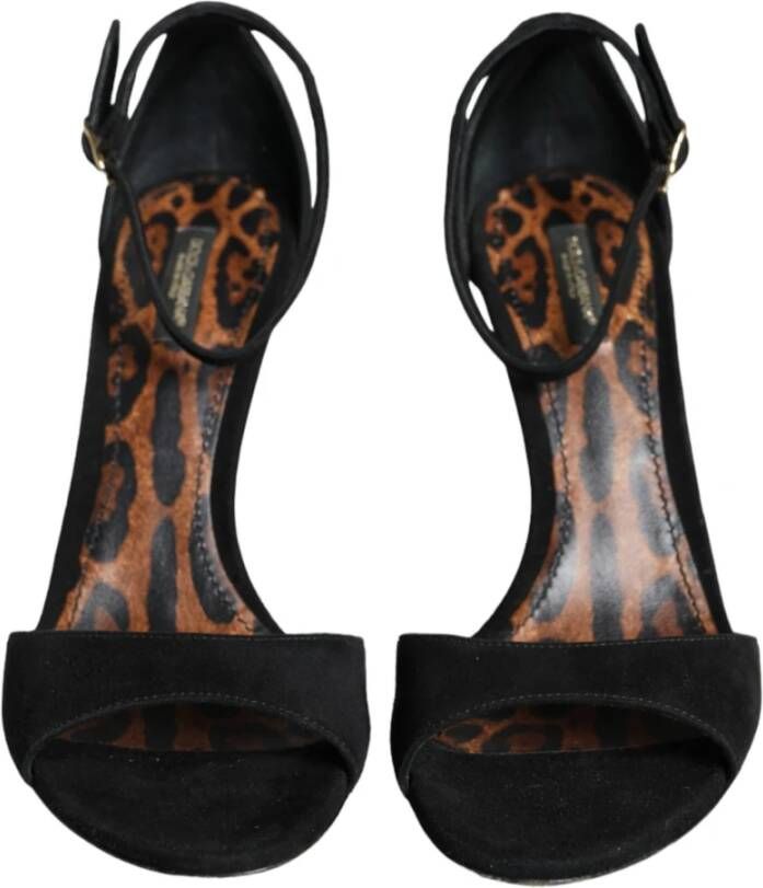 Dolce & Gabbana Zwarte Keira Hakken Sandalen Black Dames