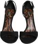 Dolce & Gabbana Zwarte Keira Hakken Sandalen Black Dames - Thumbnail 2