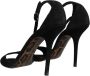 Dolce & Gabbana Zwarte Keira Hakken Sandalen Black Dames - Thumbnail 4