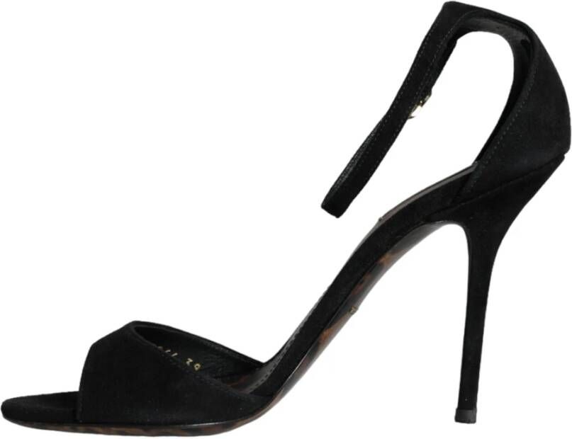 Dolce & Gabbana Zwarte Keira Hakken Sandalen Black Dames