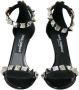 Dolce & Gabbana Zwarte Kristal Enkelband Sandalen Black Dames - Thumbnail 2