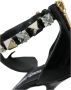 Dolce & Gabbana Zwarte Kristal Enkelband Sandalen Black Dames - Thumbnail 14