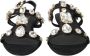 Dolce & Gabbana Zwarte Kristal Flats Sandalen Schoenen Black Dames - Thumbnail 2