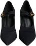 Dolce & Gabbana Zwarte Kristal Mary Jane Pumps Black Dames - Thumbnail 2