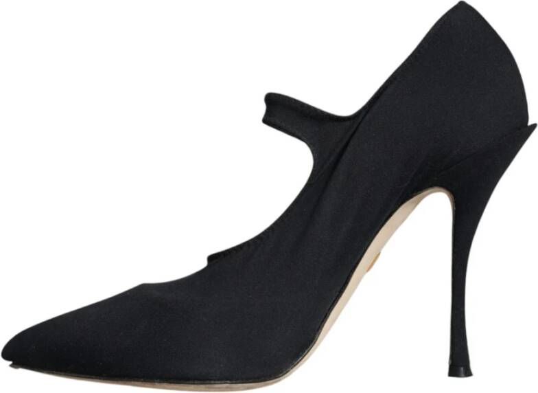 Dolce & Gabbana Zwarte Kristal Mary Jane Pumps Black Dames