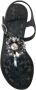 Dolce & Gabbana Zwarte Kristal Plat Sandalen Black Dames - Thumbnail 8