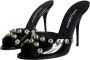 Dolce & Gabbana Zwarte Kristalhakken Sandalen Schoenen Black Dames - Thumbnail 3