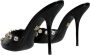 Dolce & Gabbana Zwarte Kristalhakken Sandalen Schoenen Black Dames - Thumbnail 4