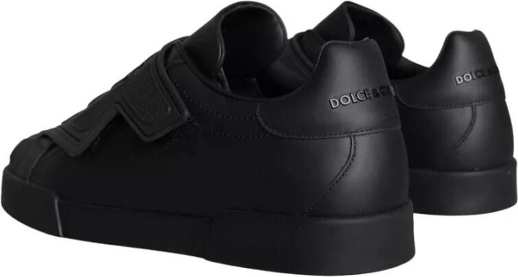 Dolce & Gabbana Zwarte Lace Up Wave Low Top Sneakers Black Heren