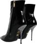 Dolce & Gabbana Zwarte Lakleren Kristalhak Laarzen Schoenen Black Dames - Thumbnail 4