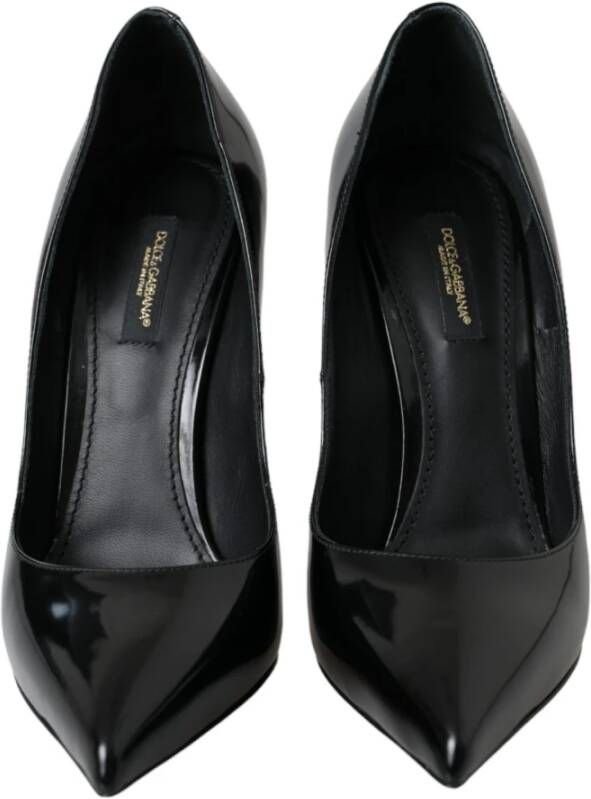 Dolce & Gabbana Zwarte Lakleren Hoge Hakken Pumps Black Dames